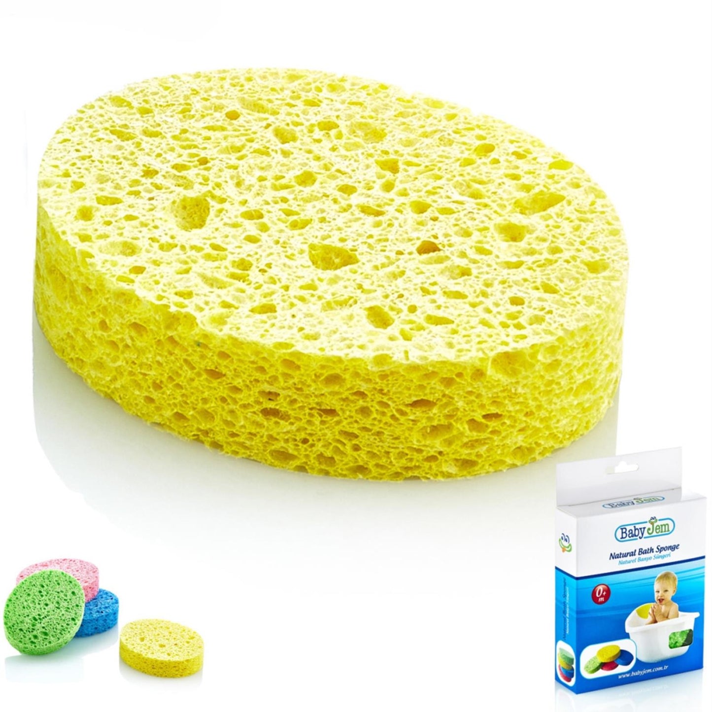 Babyjem Natural Banyo Süngeri - Sarı