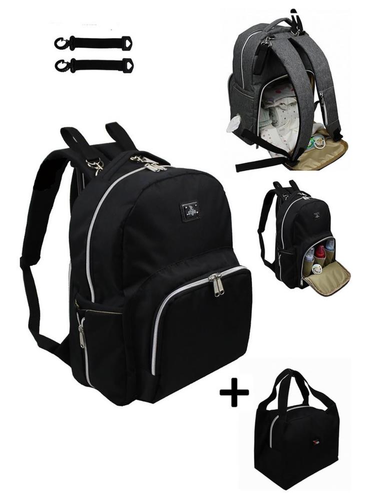 Stylo Duo Backpack Anne Çanta - Siyah