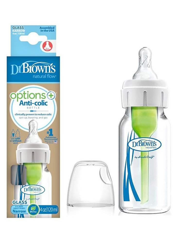 Dr.Browns 4 oz/ 120 ml Dar Ağız Cam biberon