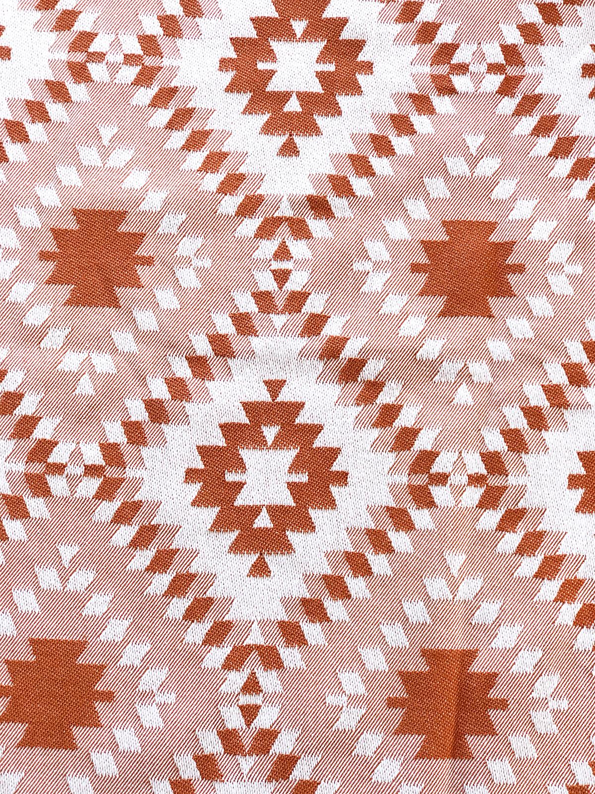 Zubu Bebek Taşıma Sling Küp Desen - Turuncu