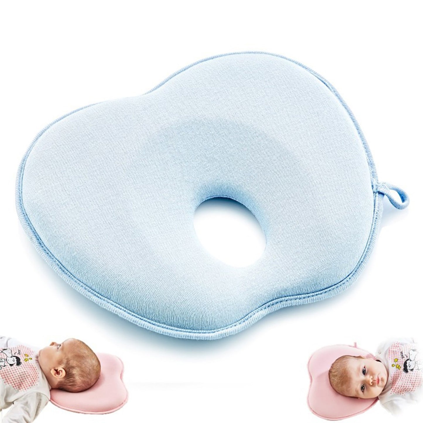 Babyjem Duz Kafa Yastıgı - Mavi