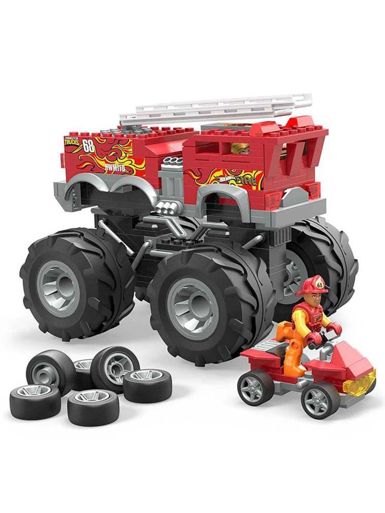 Mega Bloks Hot Wheels Hw 5-Alarm Monster Truck İtfaiye Aracı MTL-HHD19