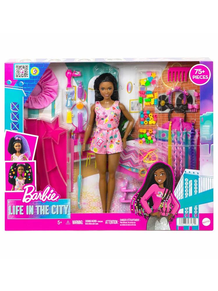 Barbie Brooklyn Eğlenceli Saçlar Oyun Seti