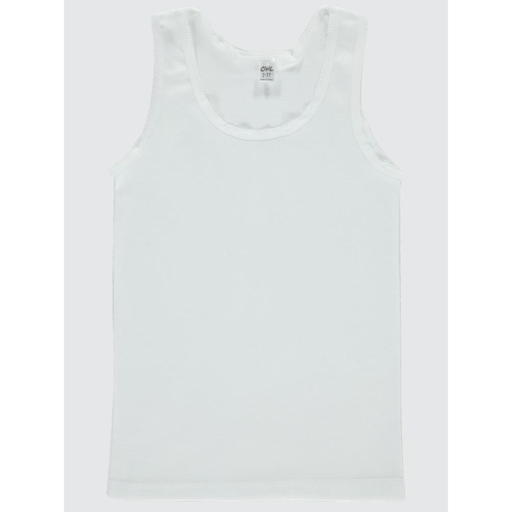 Civil Girls Askılı Yaka 2-12 Yaş Kız Atlet - Beyaz