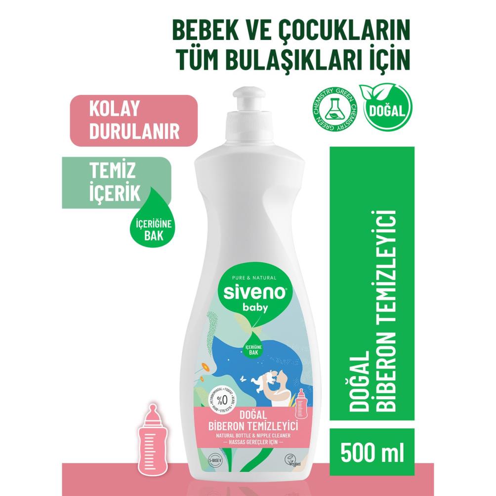 Siveno Baby Doğal Emzik Ve Biberon Temizleyici 500 ml