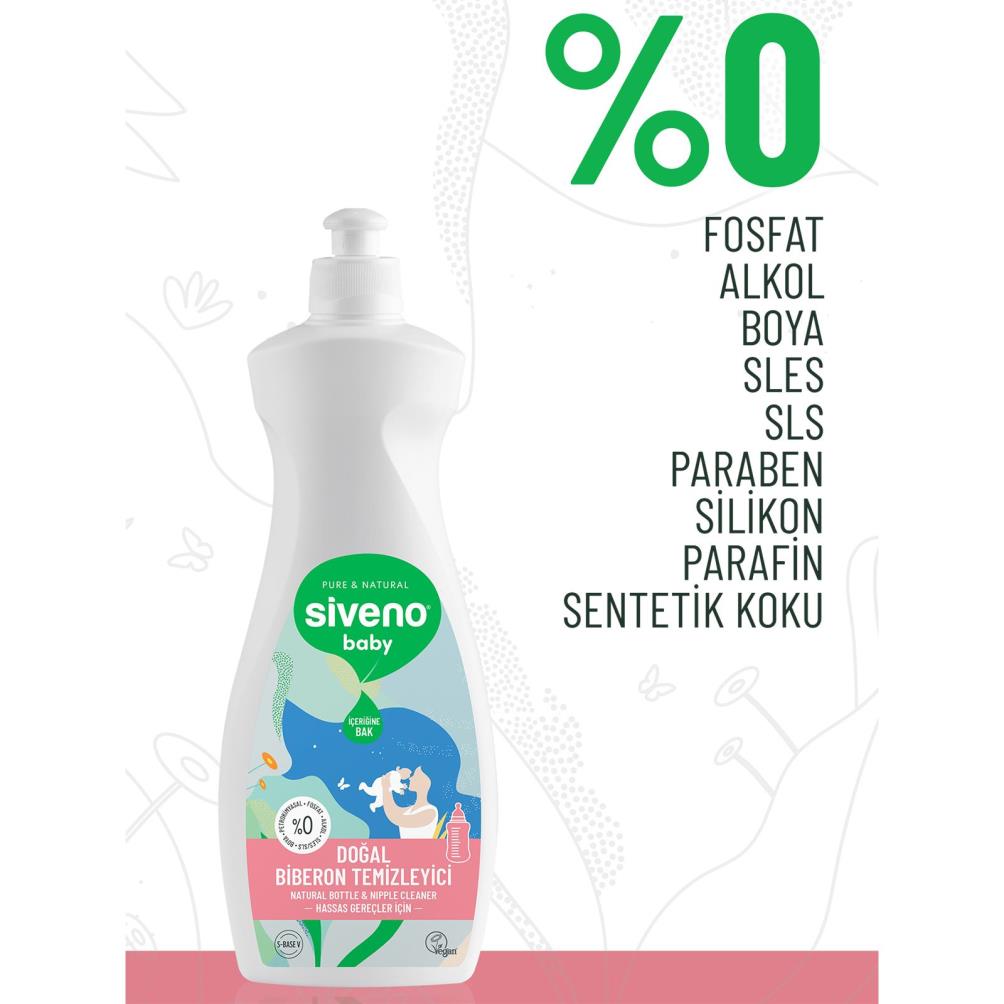Siveno Baby Doğal Emzik Ve Biberon Temizleyici 500 ml