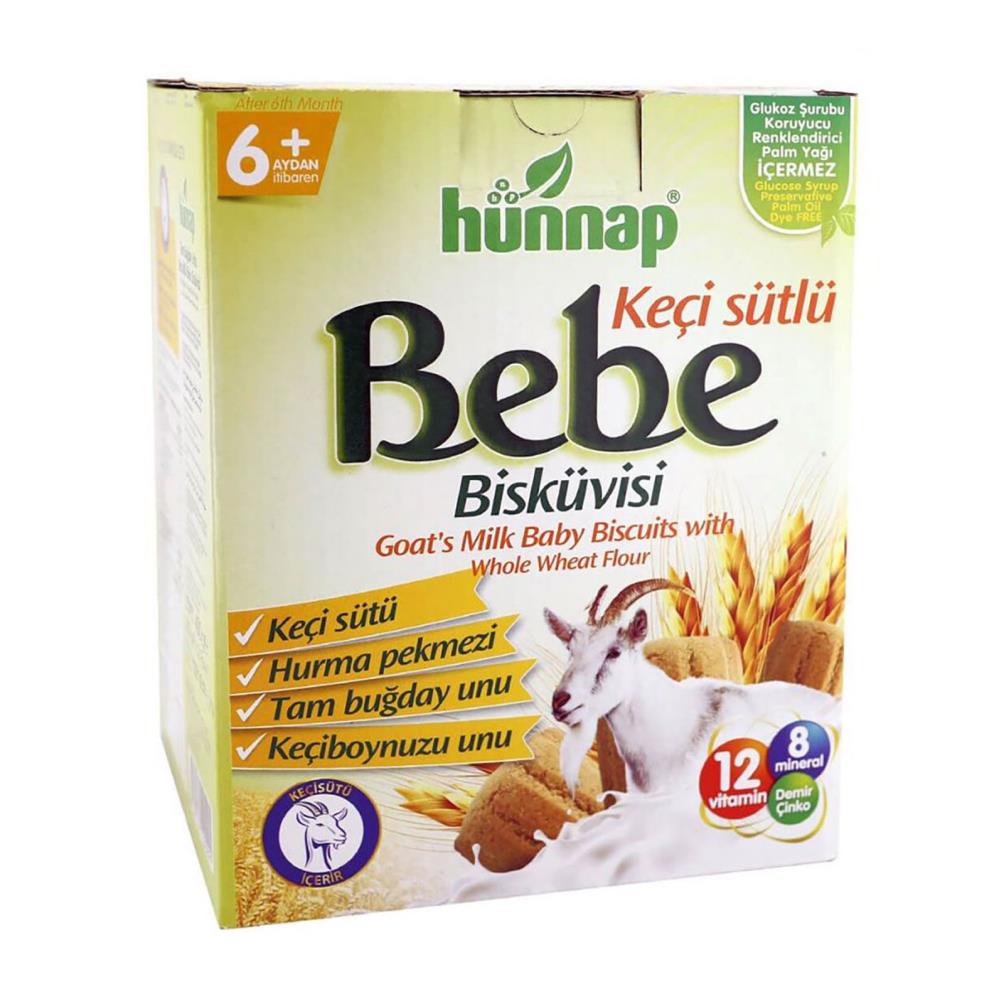 Hünnap Keçi Sütlü Bebe Bisküvisi 400 gr