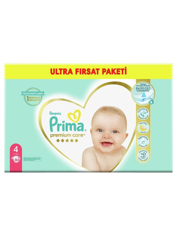 Prima Bebek Bezi Premium Care 4 Beden Maxi Fırsat  Paket 84 Adet