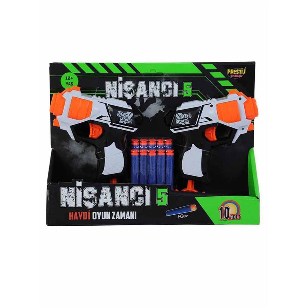 Prestij Oyuncak Nişancı 5 Dartlı Çift Fırlatıcı
