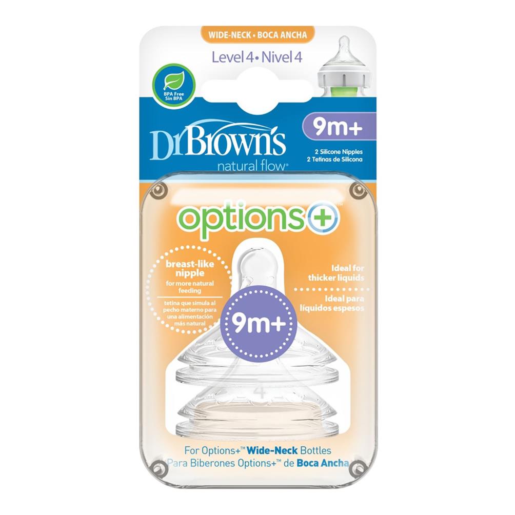 Dr.Browns 4. Seviye Geniş Ağız 2'li Silikon Biberon Emziği