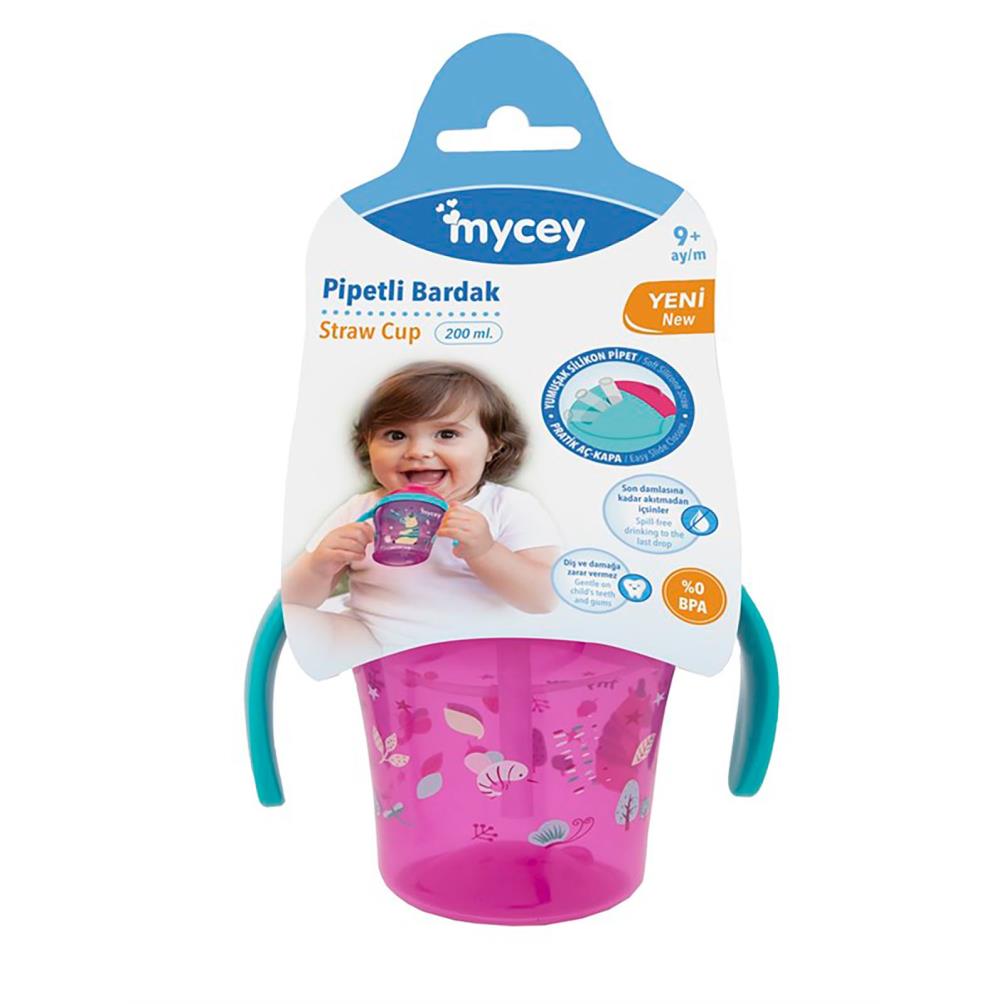 Mycey Pipetli Bardak - Pembe