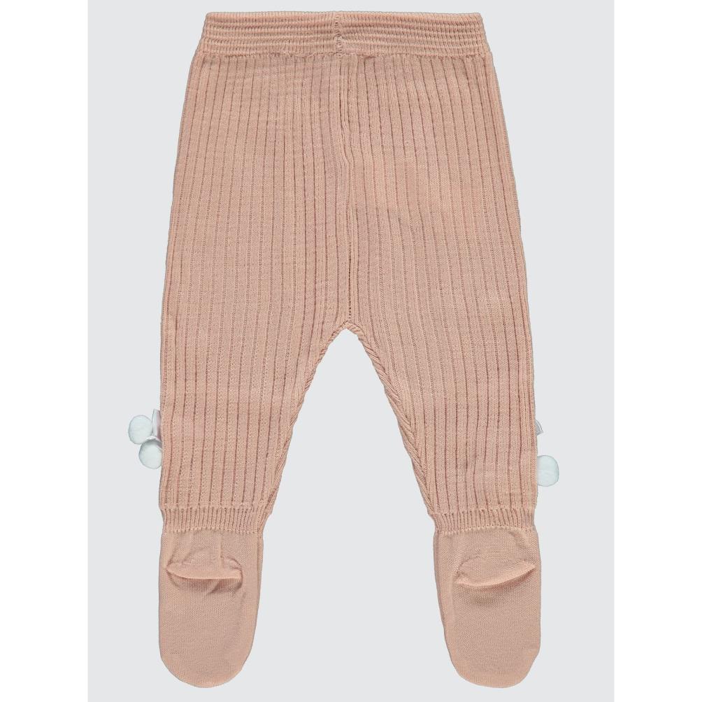Civil Baby Fiyonk Ponpon Aksesuarlı 3-12 Ay Eşofman Altı - Pudra