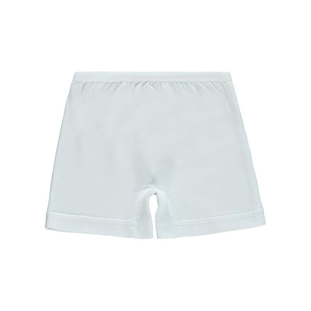 Öts 2-12 Yaş Çocuk Kız Boxer - Beyaz