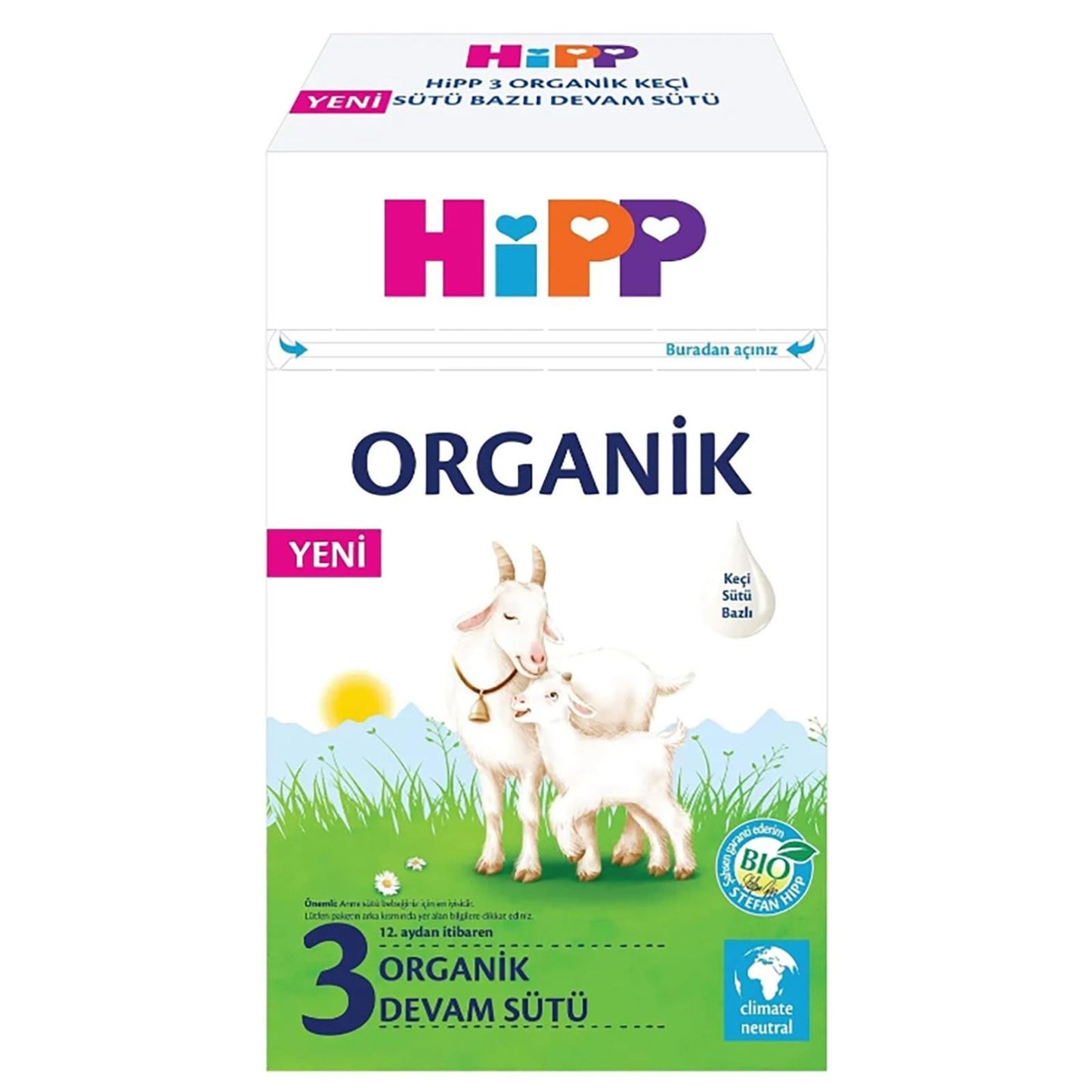 HiPP 3 Organik Keçi Sütü Bazlı Devam Sütü 400 gr