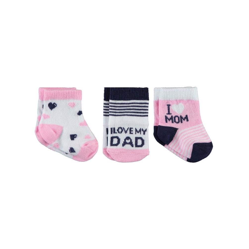 Civil Baby I Dad Desen Asetat 0-24 Ay Çorap Setleri