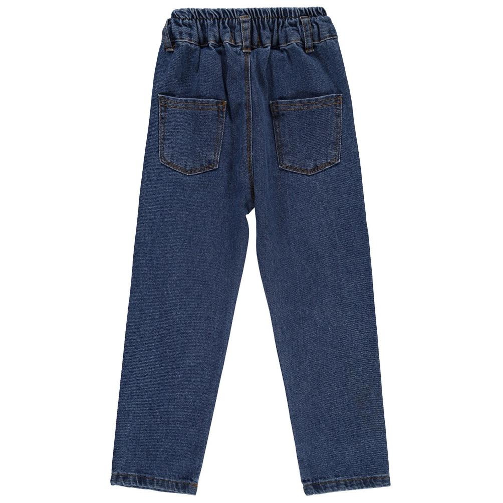 Civil Girls Papatya Nakışlı 6-9 Yaş Pantolon - Mavi