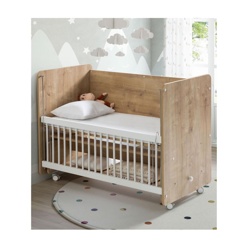 Babywhen Sallanan ve Tekerlekli Başucu Beşiği 60x120 cm