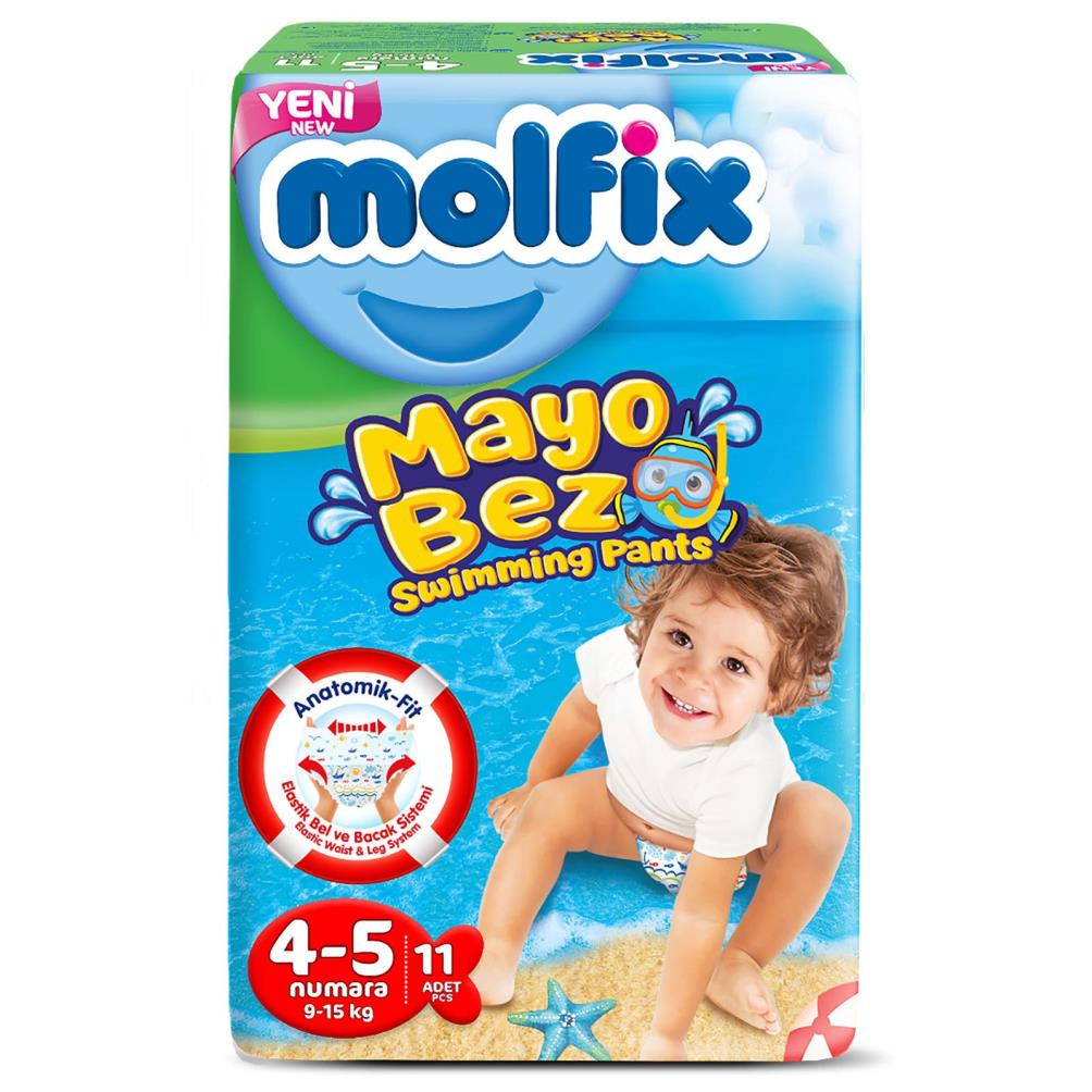 Molfix Mayo Bebek Bezi 4-5 Beden 9-15 kg 11 Adet