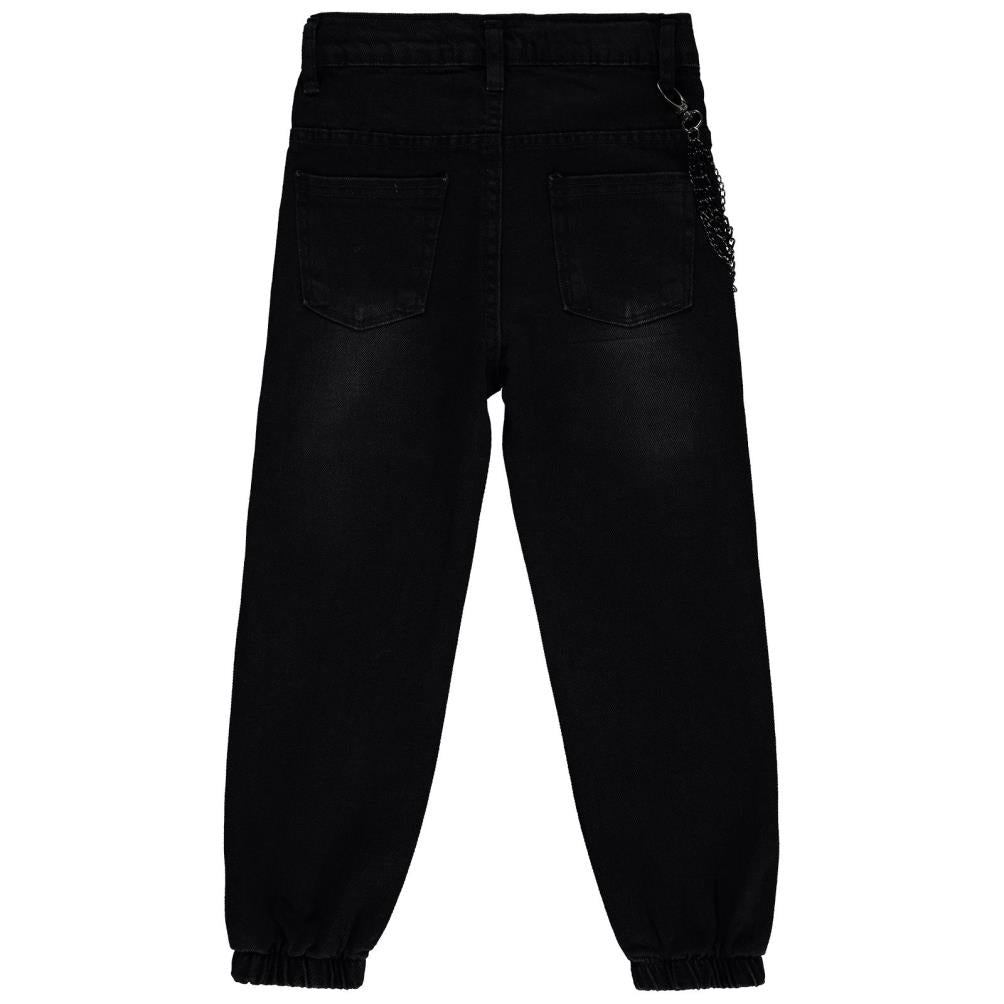 Civil Girls Torba Cepli Kapaklı 10-13 Yaş Pantolon - Siyah