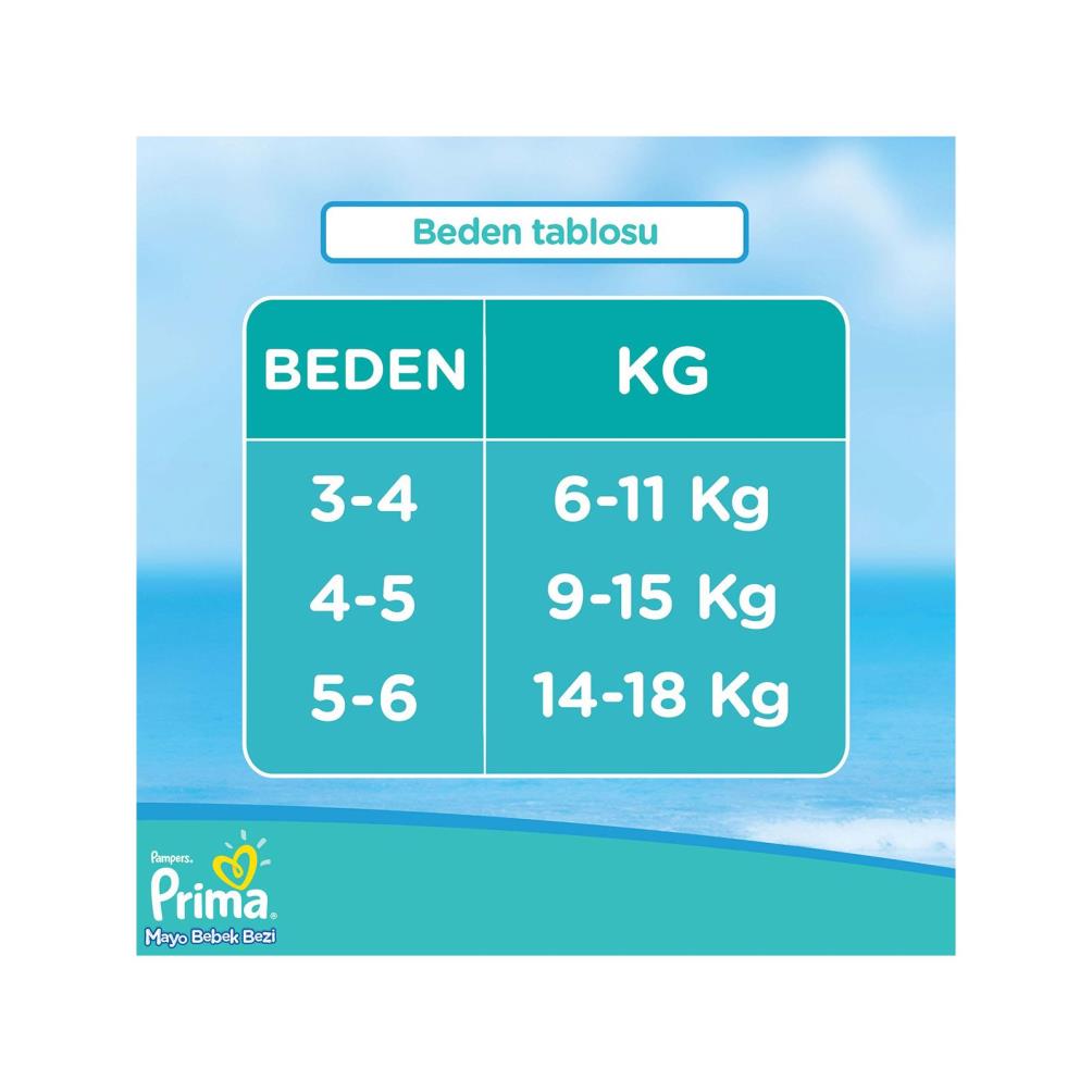 Prima Mayo Bebek Bezi 5-6 Beden 10 Adet