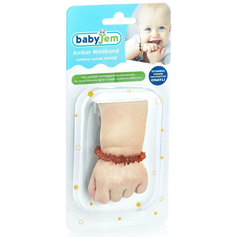 Babyjem Kehrıbar Bebek Bıleklıgı - Sarı