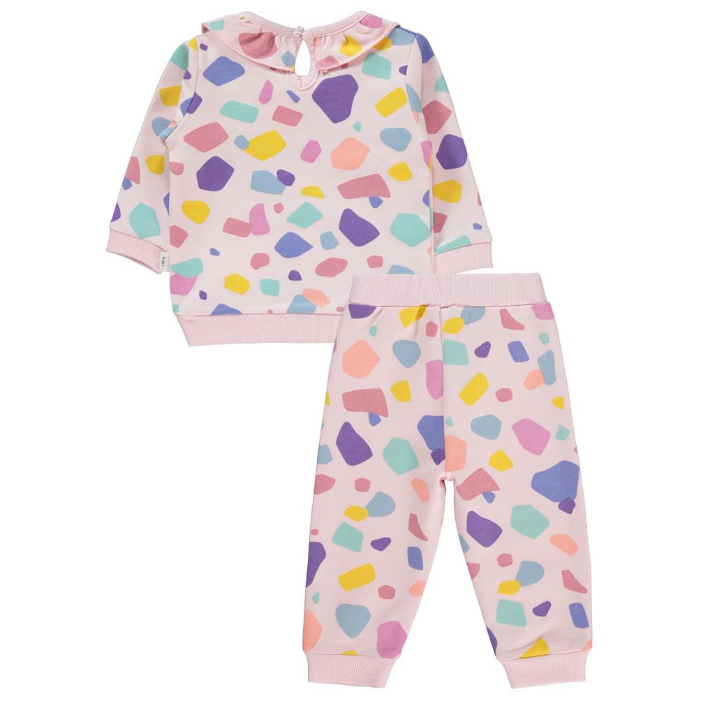 Civil Baby Nakışlı 6-18 Ay Takım - Pembe