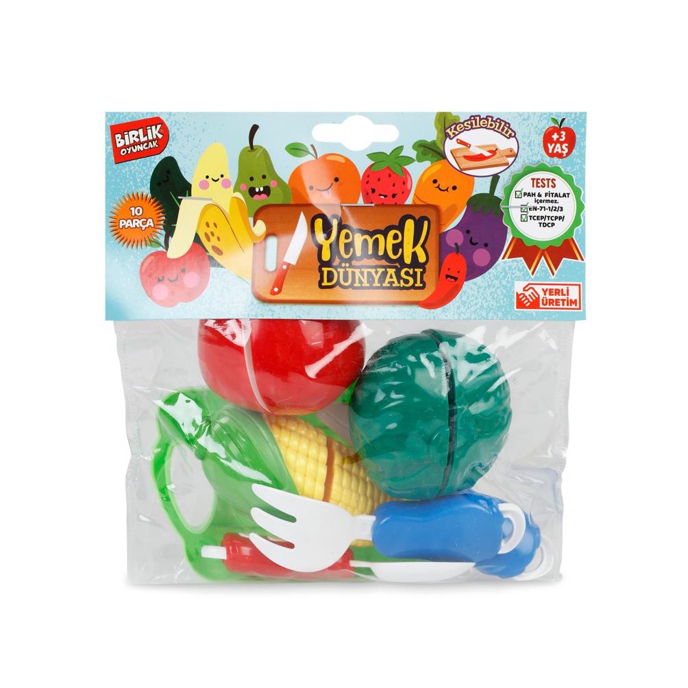 Birlik Oyuncak 10 Parçalı Meyveli Kesilebilen Yemek Dünyası