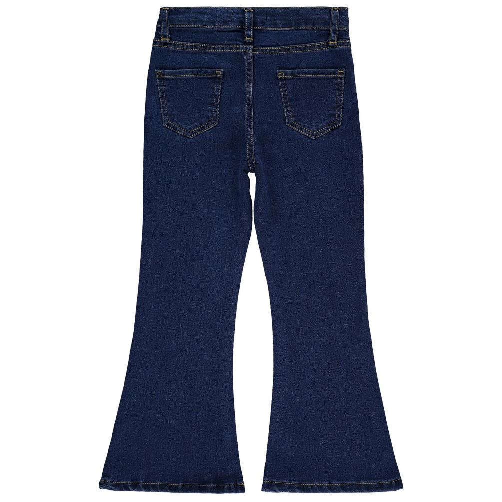 Civil Girls İspanyol Paça 6-9 Yaş Pantolon - Mavi