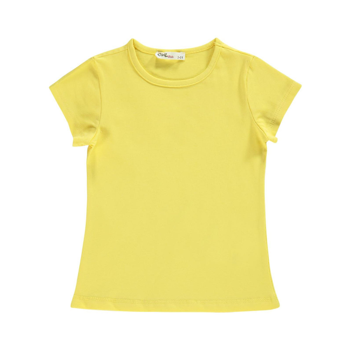 Civil Girls Basic 2-5 Yaş Tişört - Sarı