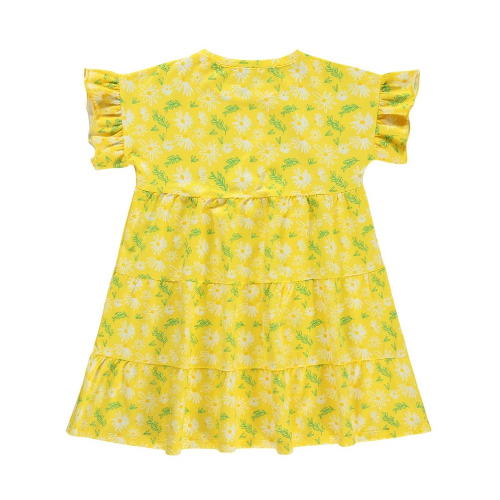 Civil Girls Papatya Empirme 6-9 Yaş Elbise - Sarı