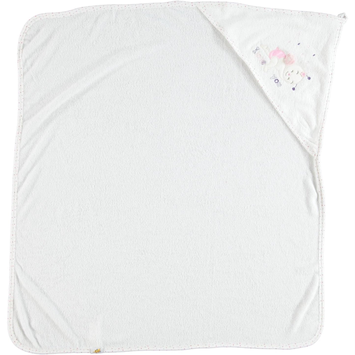 Mınıdamla Arı Nakslı Kurulama Keselı Havlu - Pembe