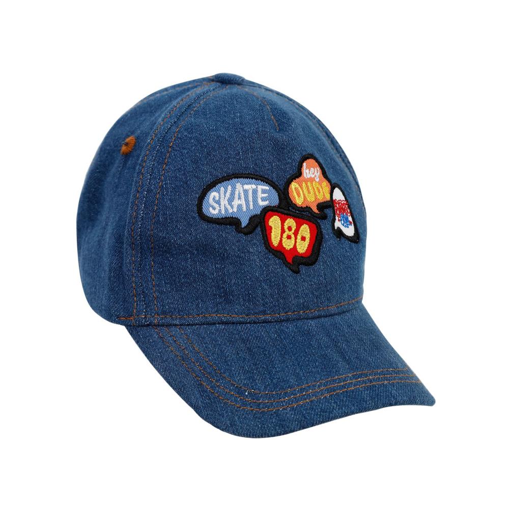 Kitti Skate Motto 10-13 Yaş Erkek Kep Şapka - Mavi