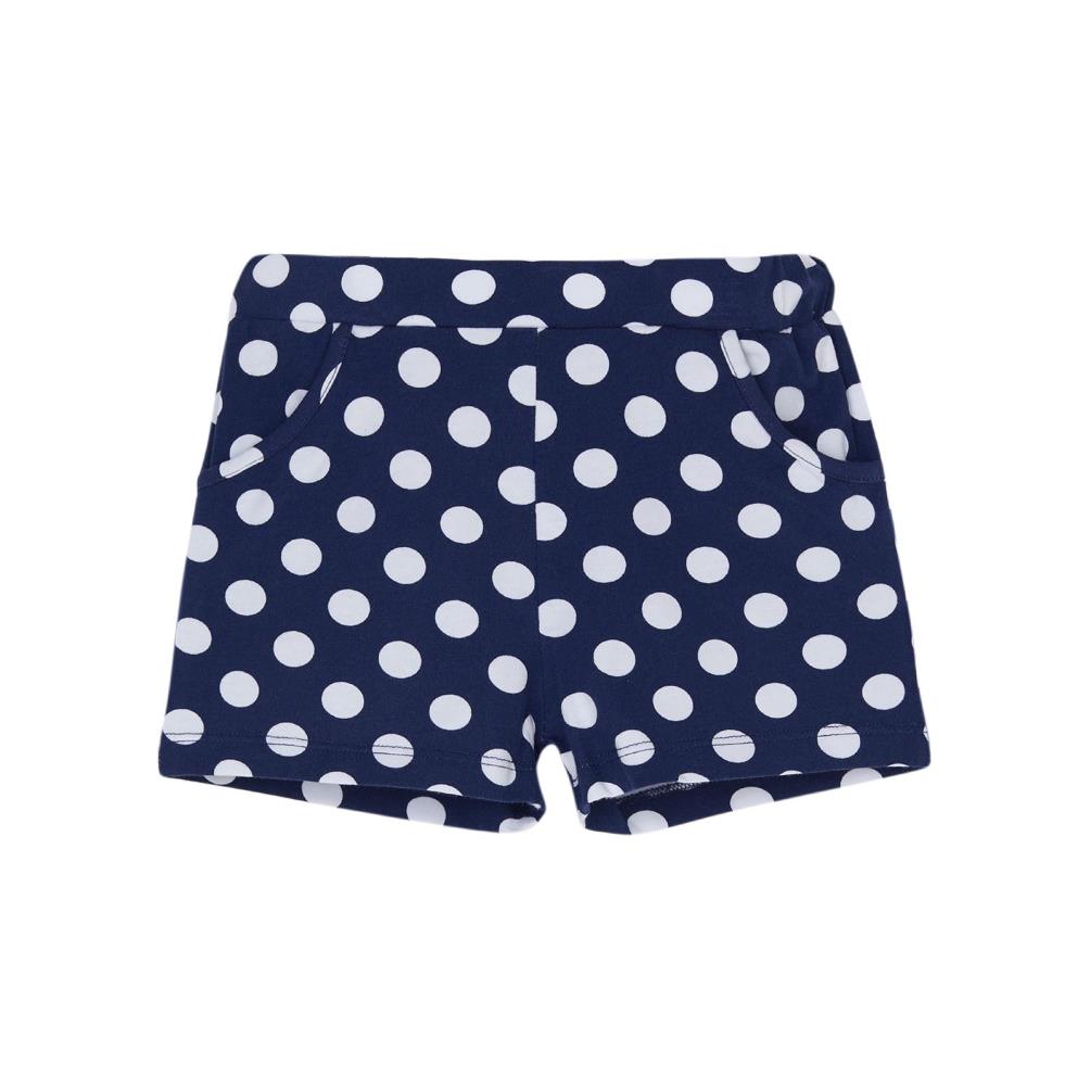 Lovetti Polka-Dot Desen 1-4 Yaş Şort - Lacivert