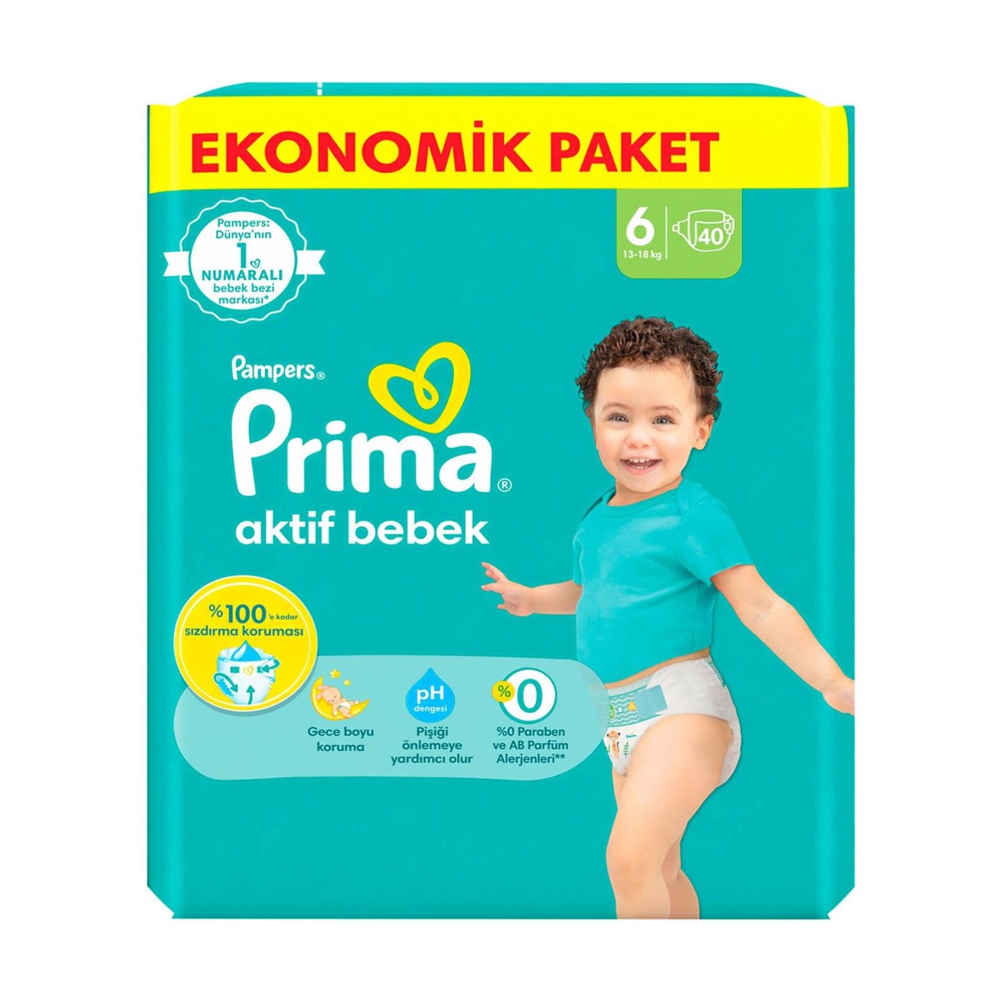 Prima Aktif Bebek Ekonomik 6 Beden 40 Adet