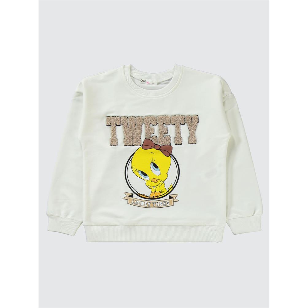 Tweety 6-9 Yaş Eşofman Takımı - Ekru