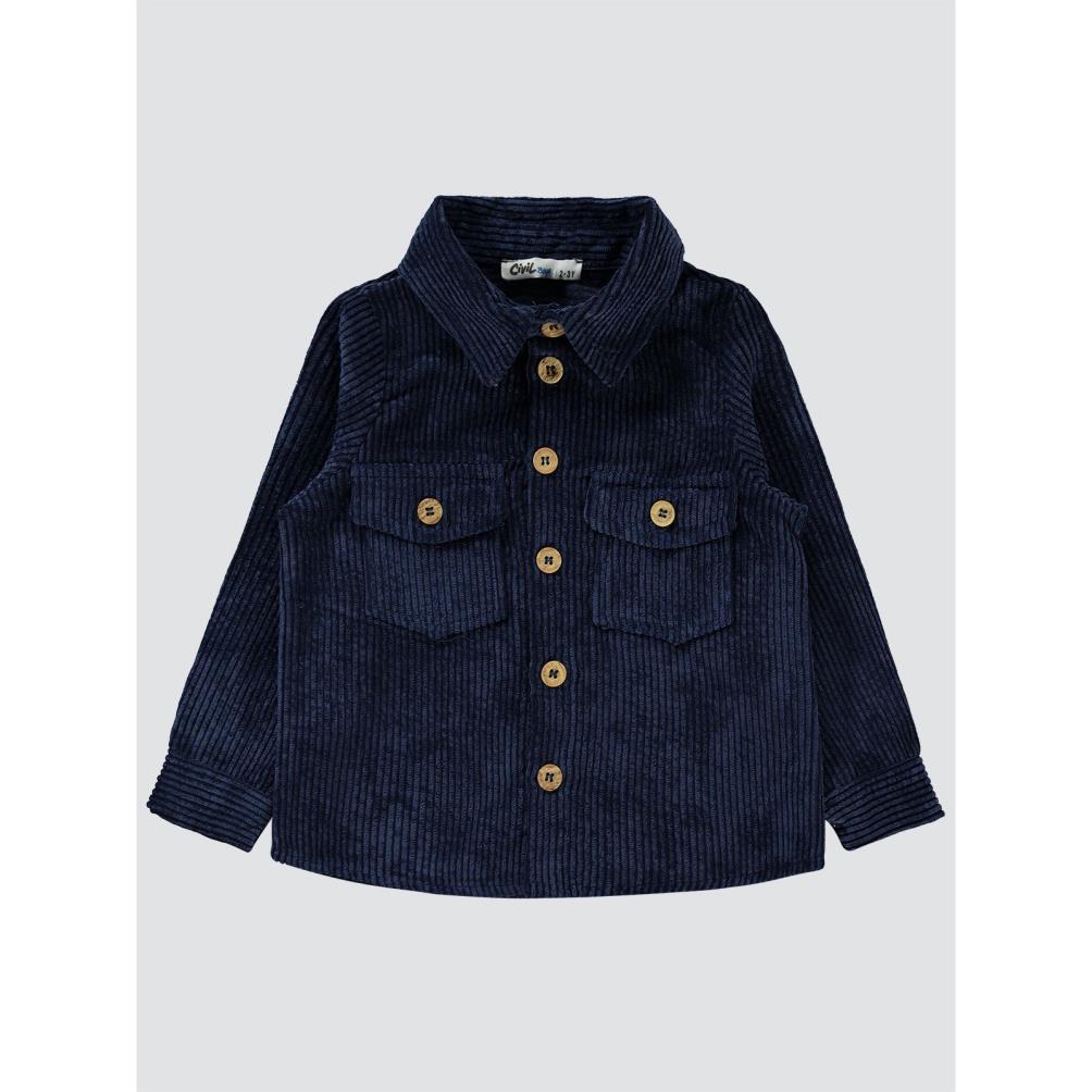 Civil Boys Çift Cepli 2-5 Yaş Gömlek - Lacivert