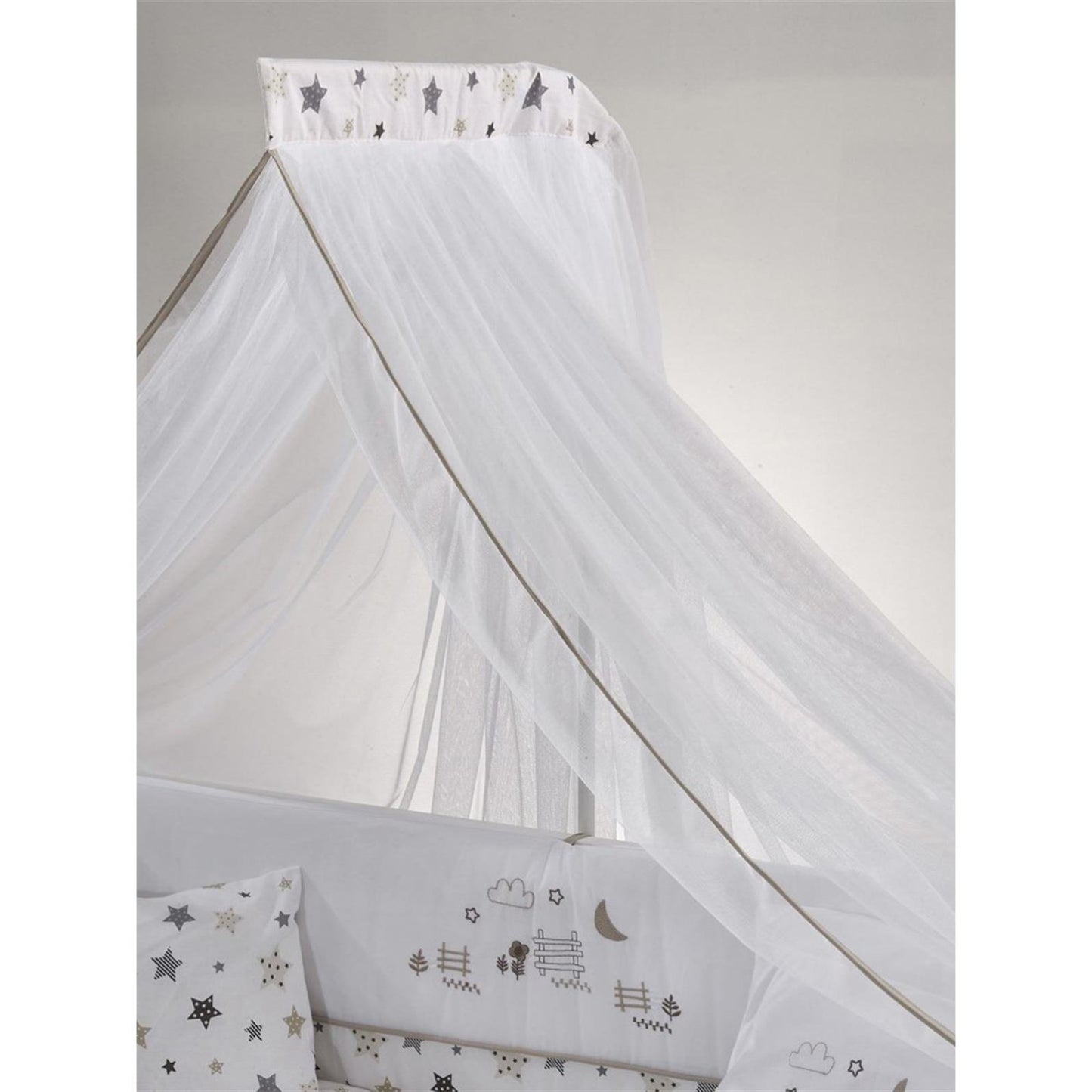 Meltem Bebek Woody Sallanır Ahşap Anne Yanı Beşik 60x120 cm - Beyaz