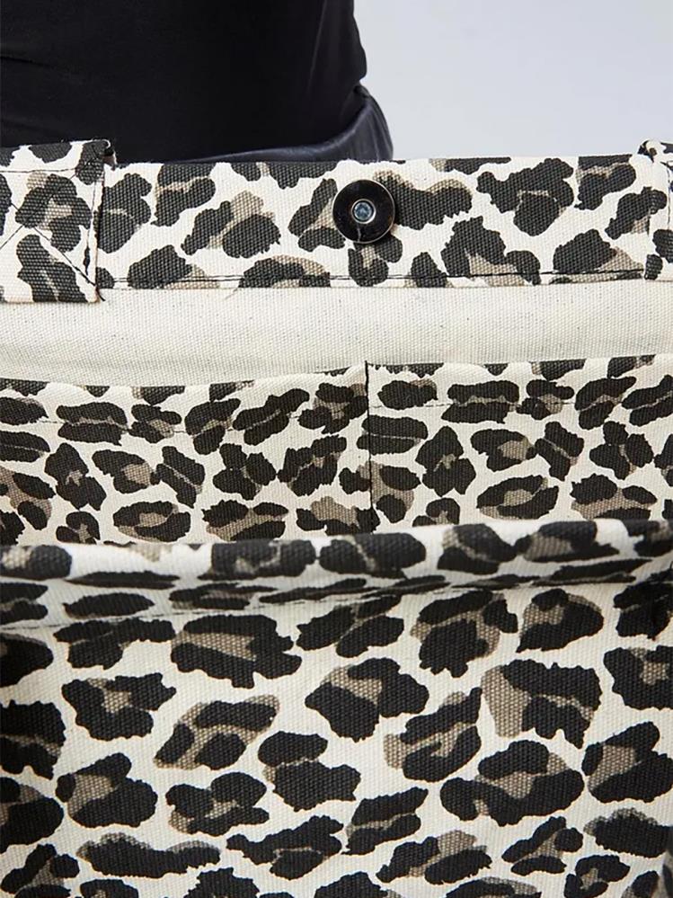 Leopar Desenli Bez Çanta