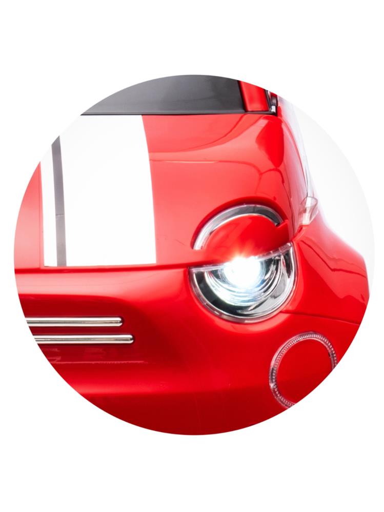 Fiat 500 Uzaktan Kumandalı Akülü Araba - Kırmızı