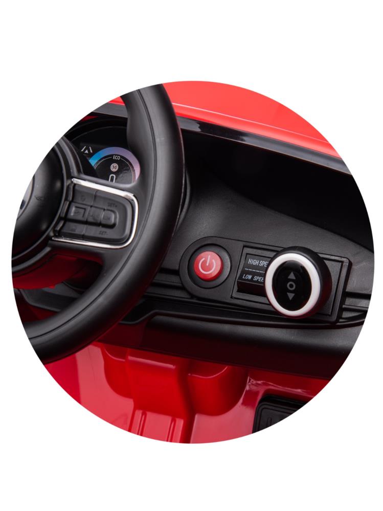 Fiat 500 Uzaktan Kumandalı Akülü Araba - Kırmızı