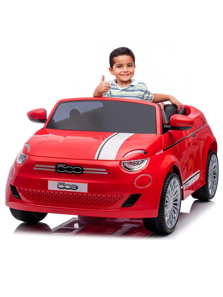 Fiat 500 Uzaktan Kumandalı Akülü Araba - Kırmızı