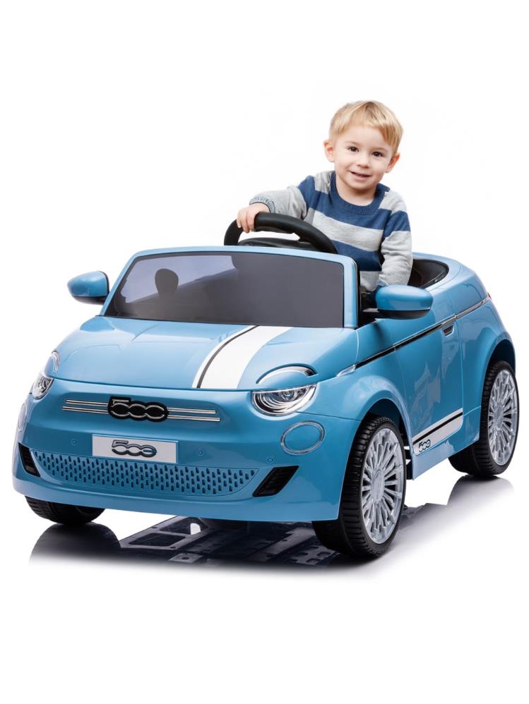 Fiat 500 Uzaktan Kumandalı Akülü Araba - Mavi