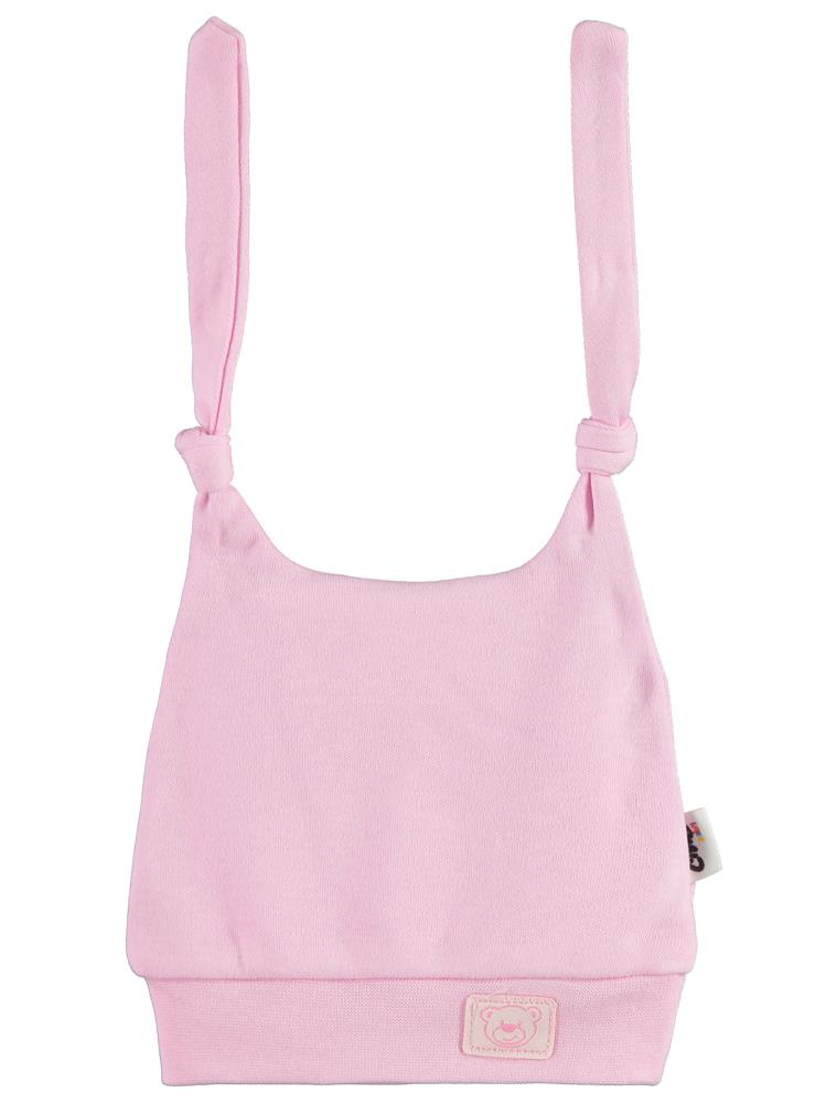 Civil Baby Ayıcık Kafası Çift Bağlamalı Unisex Bere - Pembe