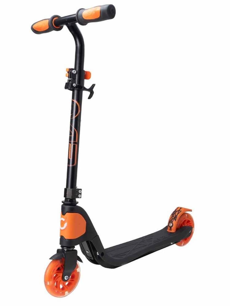 Evo 2 Tekerlekli Katlanabilir Light Speed Işıklı Scooter - Turuncu