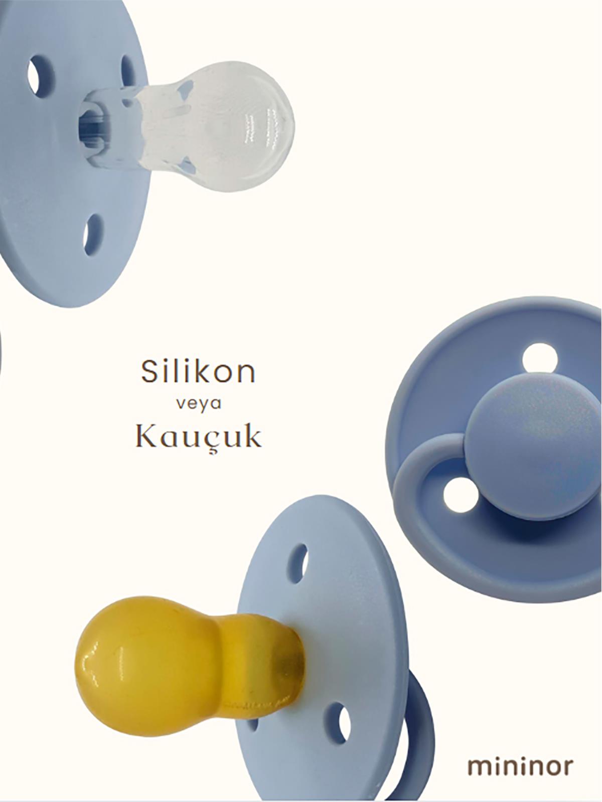 Mininor Kauçuk Emzik 12+ Ay - Nordic Sky Blue