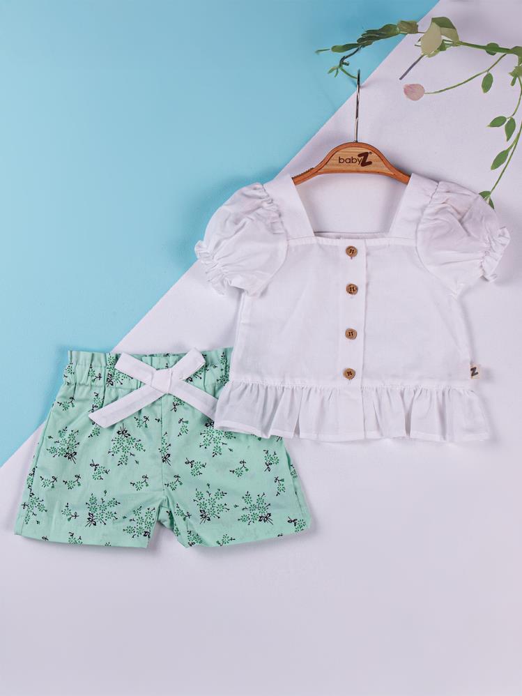 Baby Zz Bluz Şort 6-18 Ay Takım - Yeşil