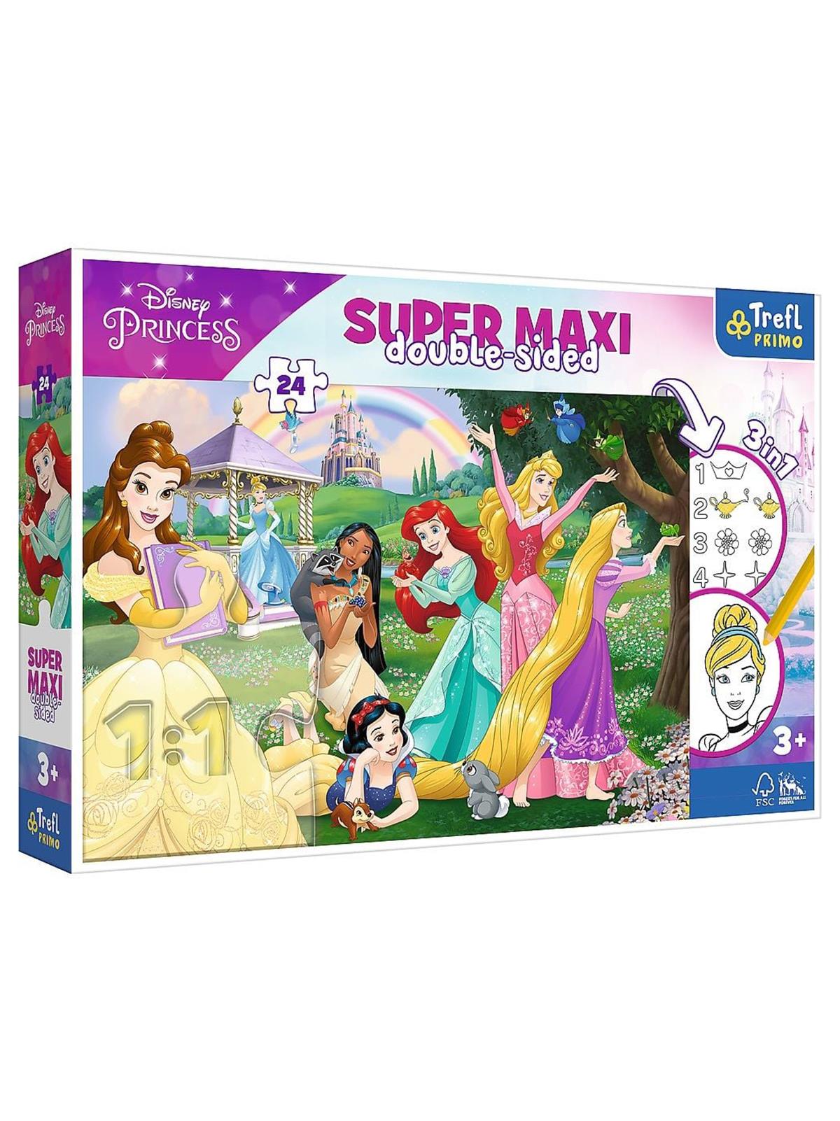 Vardem Süper Maxi Princess 3 İn 1 24 Parça Puzzle