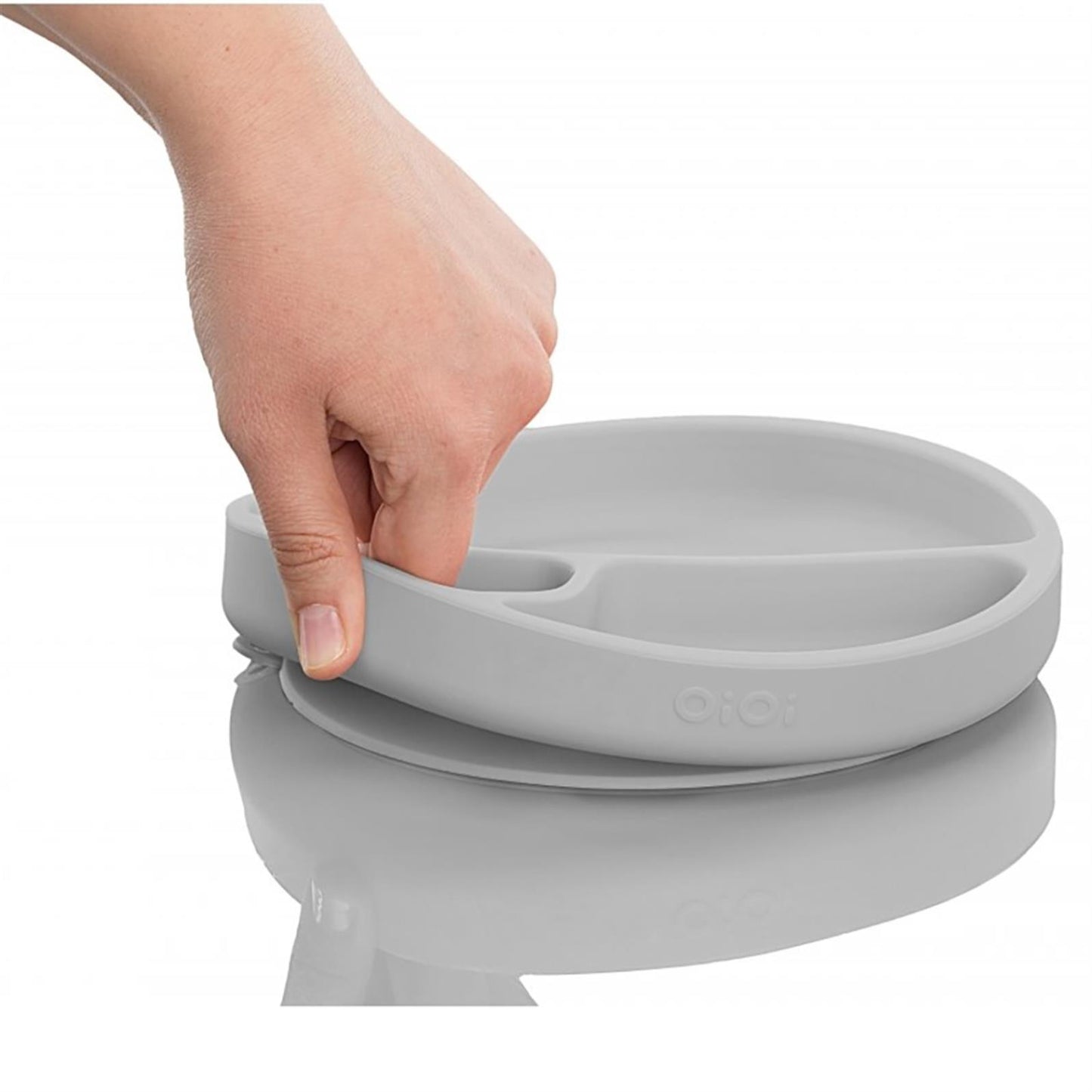 Minik-O OiOi Porsiyon Mama Tabağı - Gri