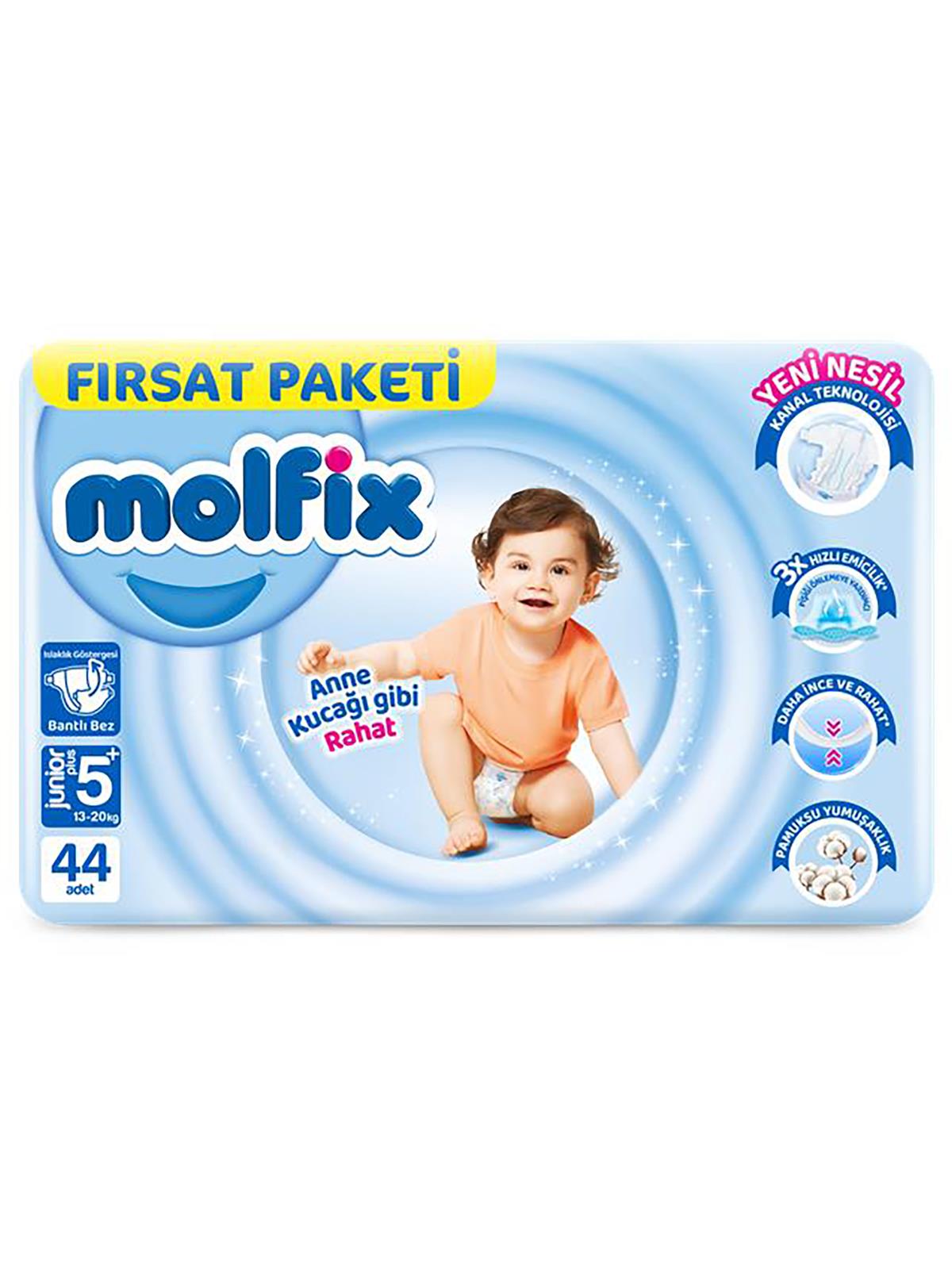 Molfıx Junıor Plus Bebek Bezi 44 lu Fırsat Paketı