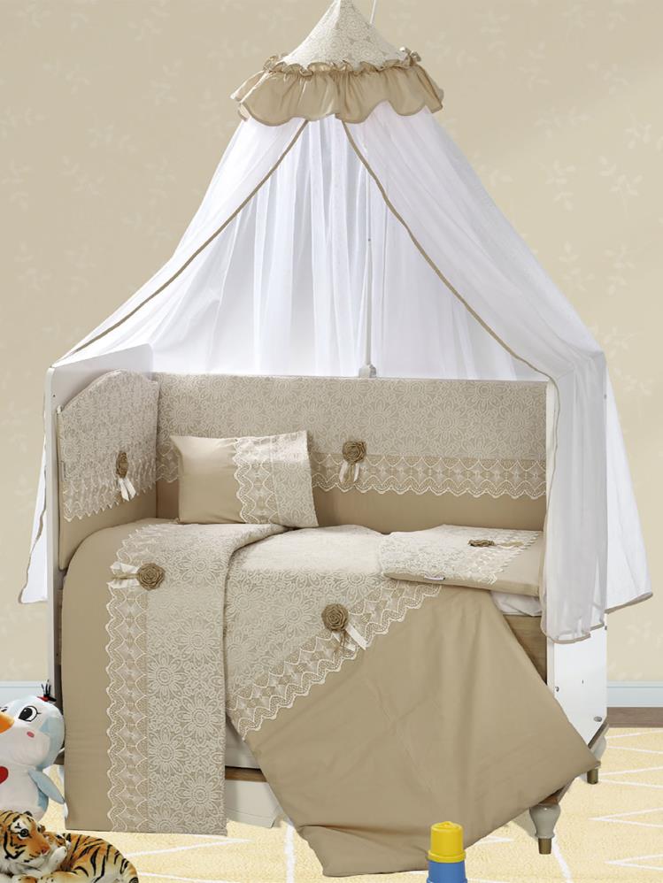 Aras Bebe Ebrar Uyku Seti 70x130 cm - Bej